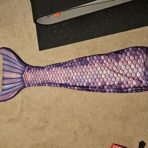 Fin fun mermaid tail With Monofin Purple 10/12